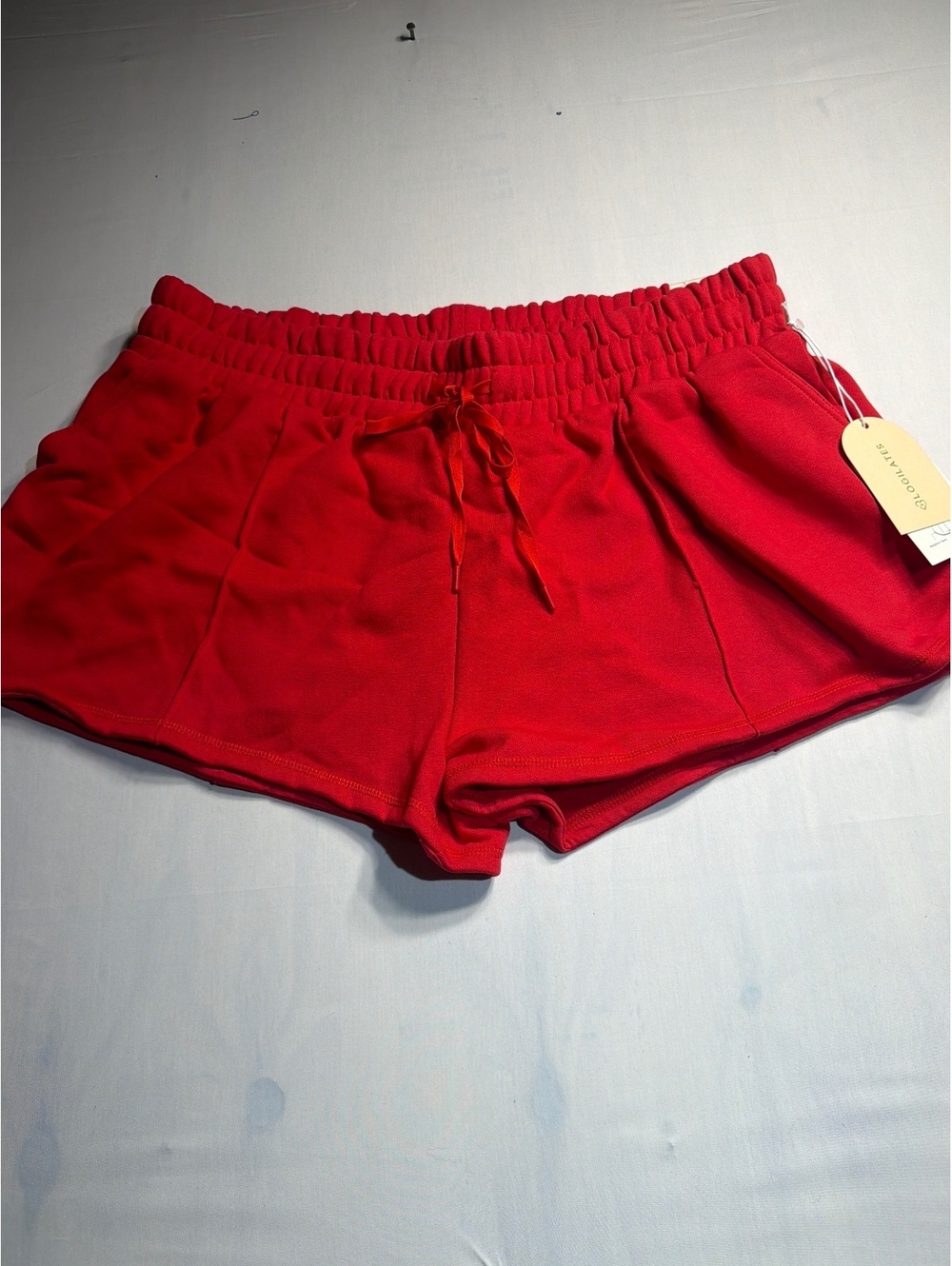 Blogilates Marshmallow Dolphin Red Shorts 1X